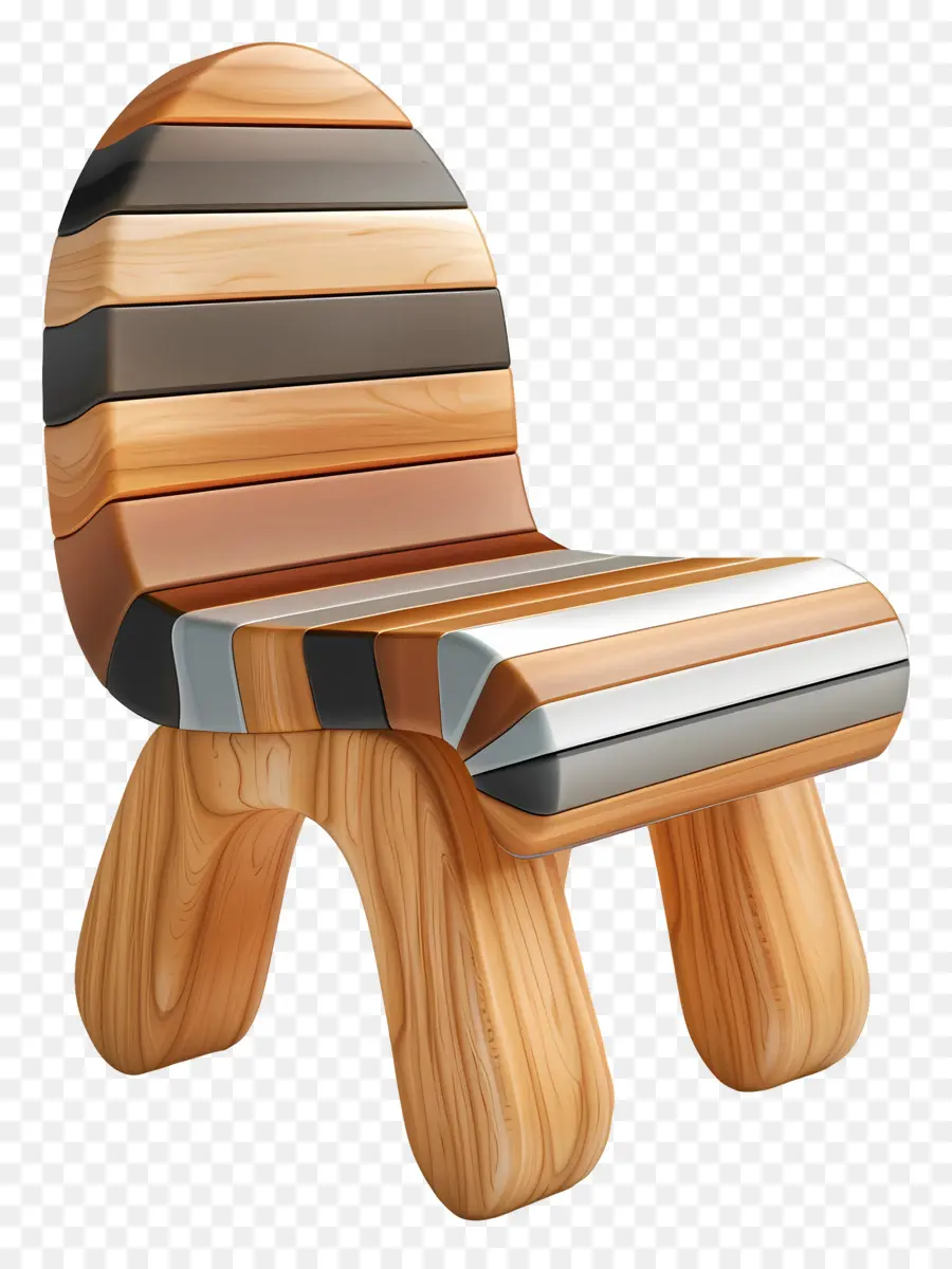 Chaise En Bois，Rayé PNG