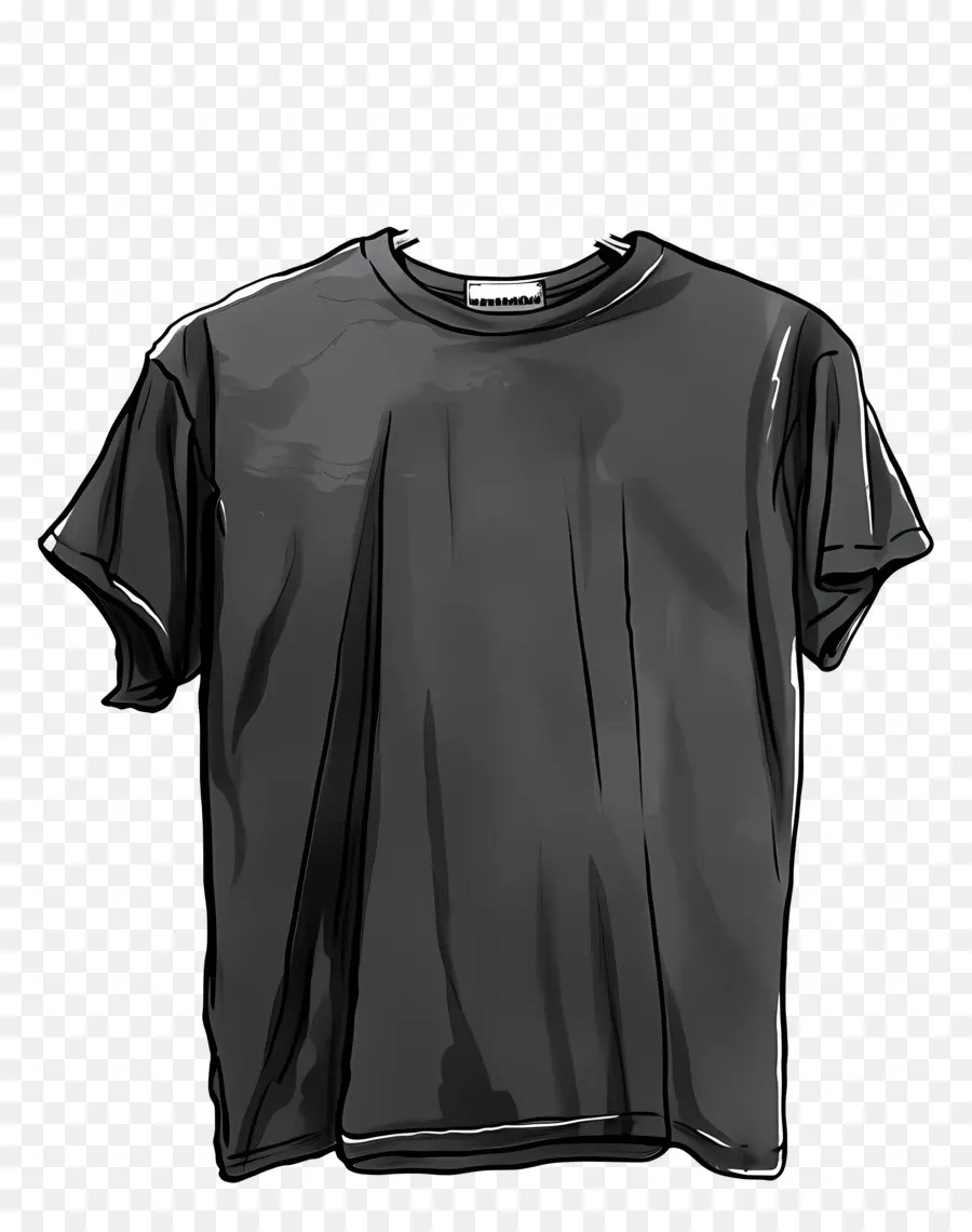 T Shirt Noir，Tee Shirt Noir PNG