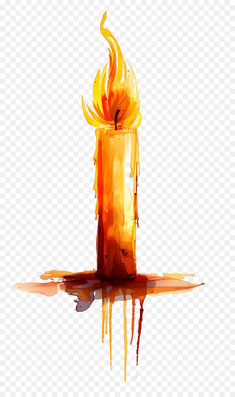 Bougie，Flamme PNG