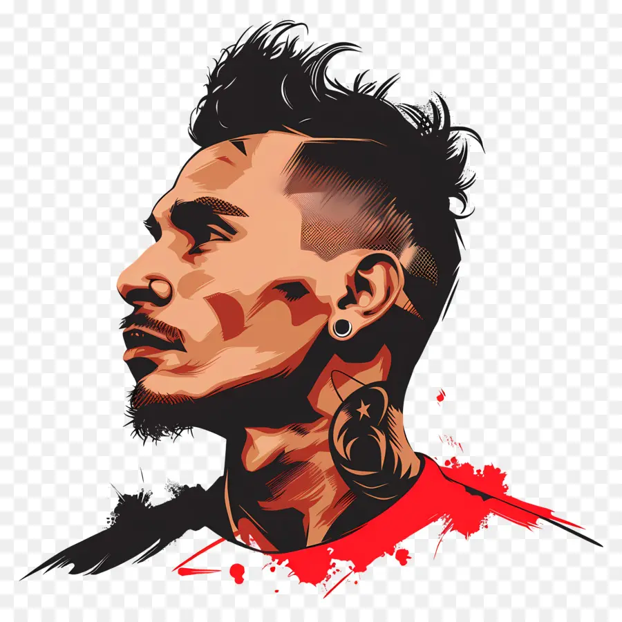 Paolo Guerrero，Homme Avec Des Tatouages PNG