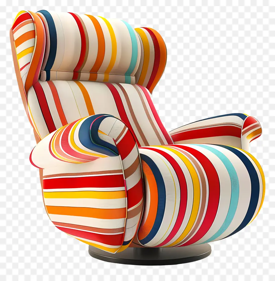 Fauteuil Inclinable，Fauteuil Rayé PNG