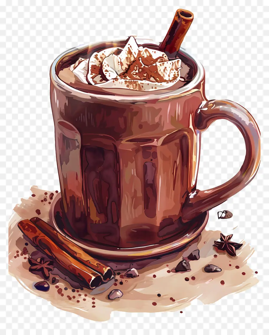 Tasse De Cacao，Chocolat Chaud PNG