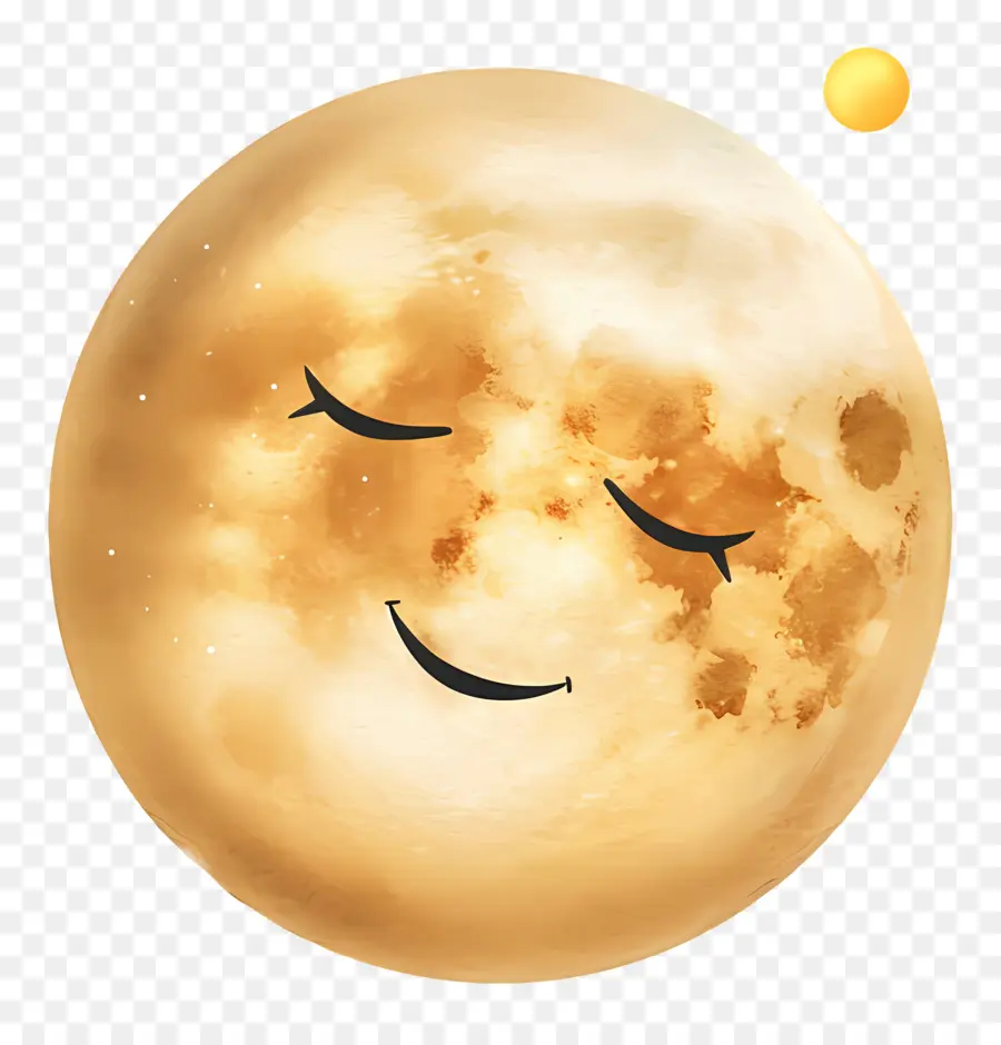 Emoji，Lune Souriante PNG