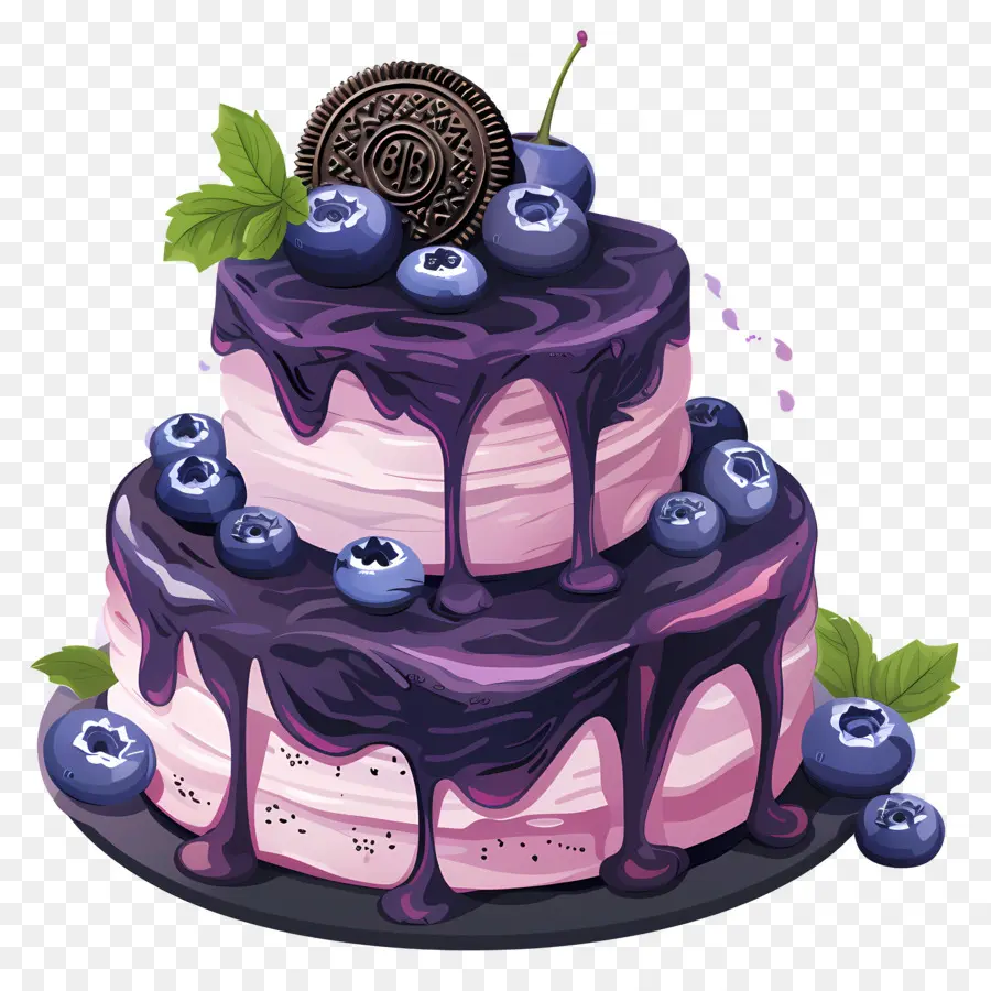 Blueberry Gâteau，Gâteau Au Chocolat PNG