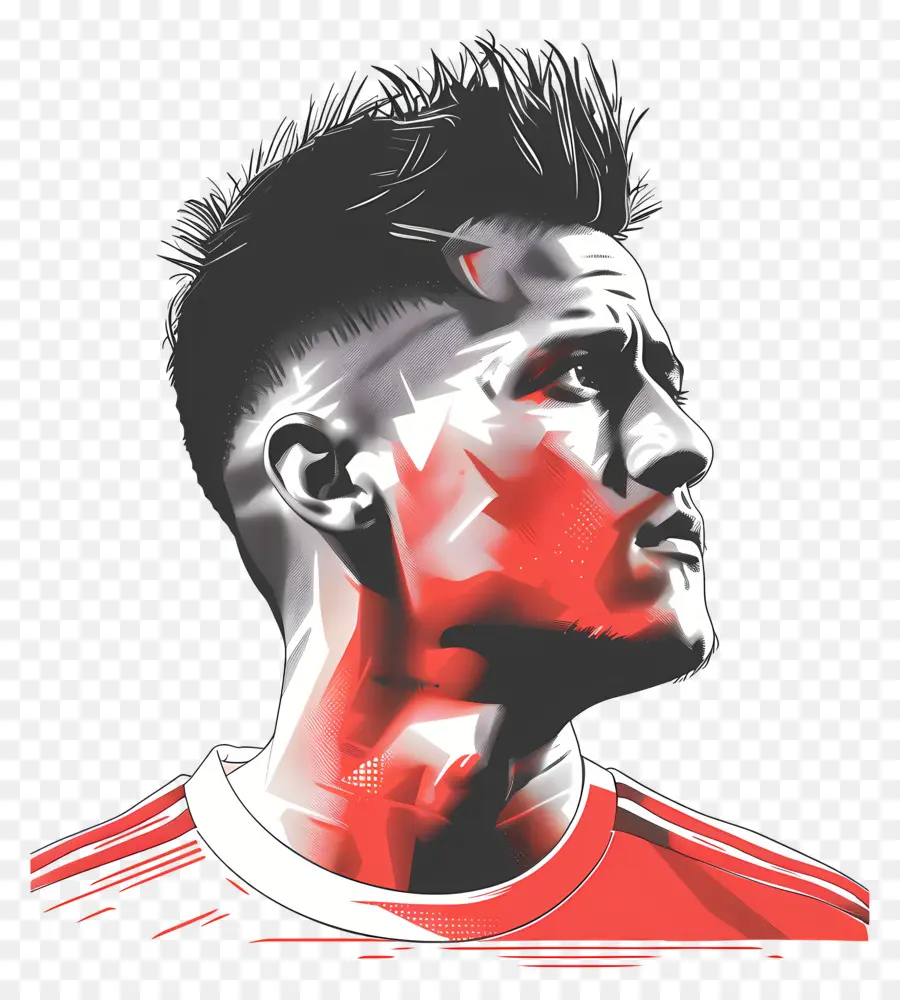 Alexis Sanchez，Portrait De Gros Plan PNG