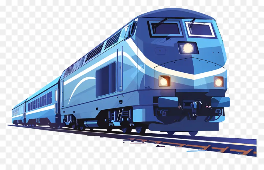 Train，Train Bleu PNG