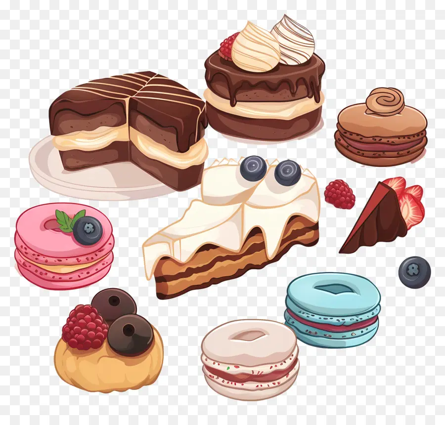 Les Desserts，Gâteau PNG