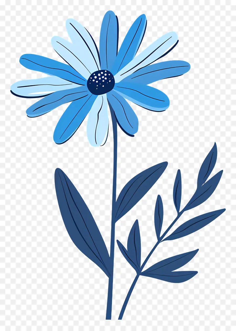 Marguerite Bleu，Fleur Bleue PNG