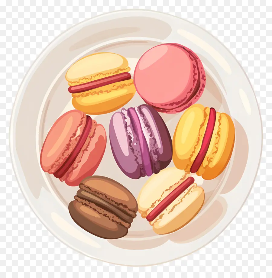 Macarons，Chocolat PNG