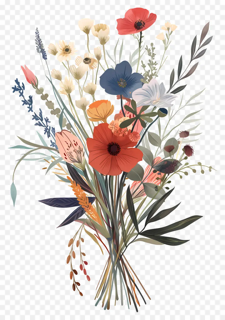 Bouquet，Fleurs Sauvages PNG