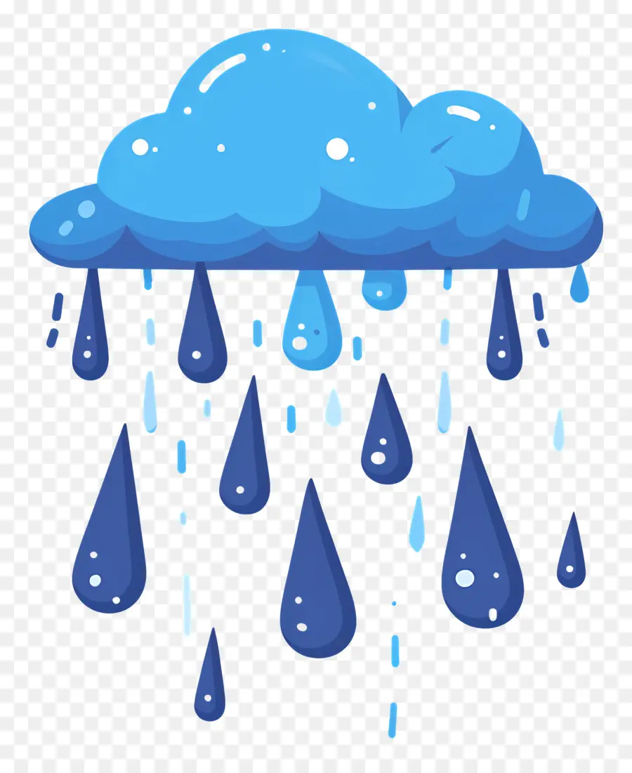 La Pluie，Nuage Bleu PNG