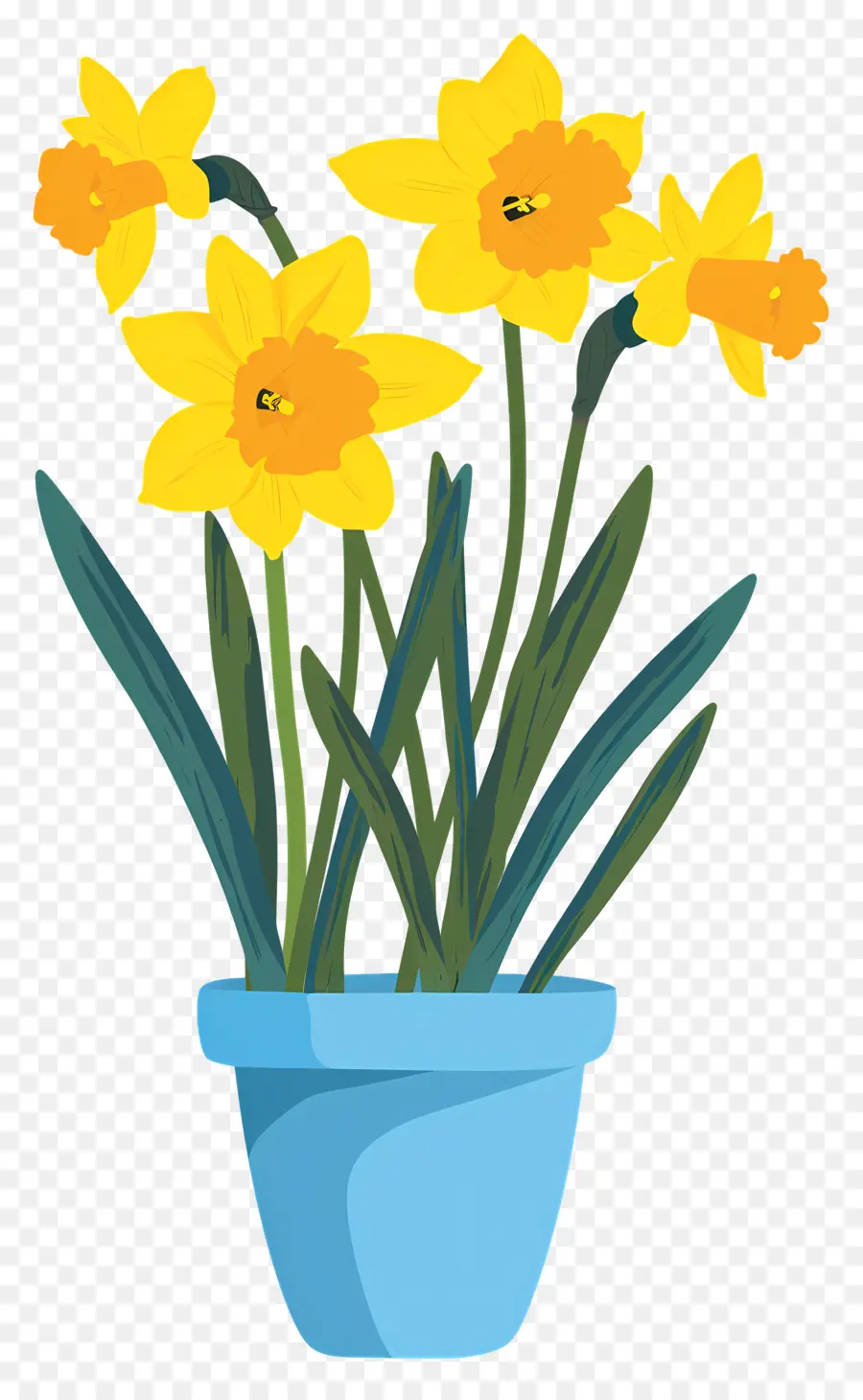 Fleurs Jaunes，Les Jonquilles PNG