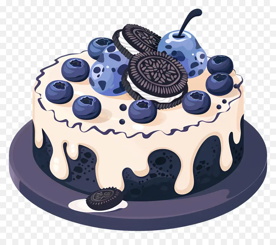 Blueberry Gâteau，Gâteau PNG