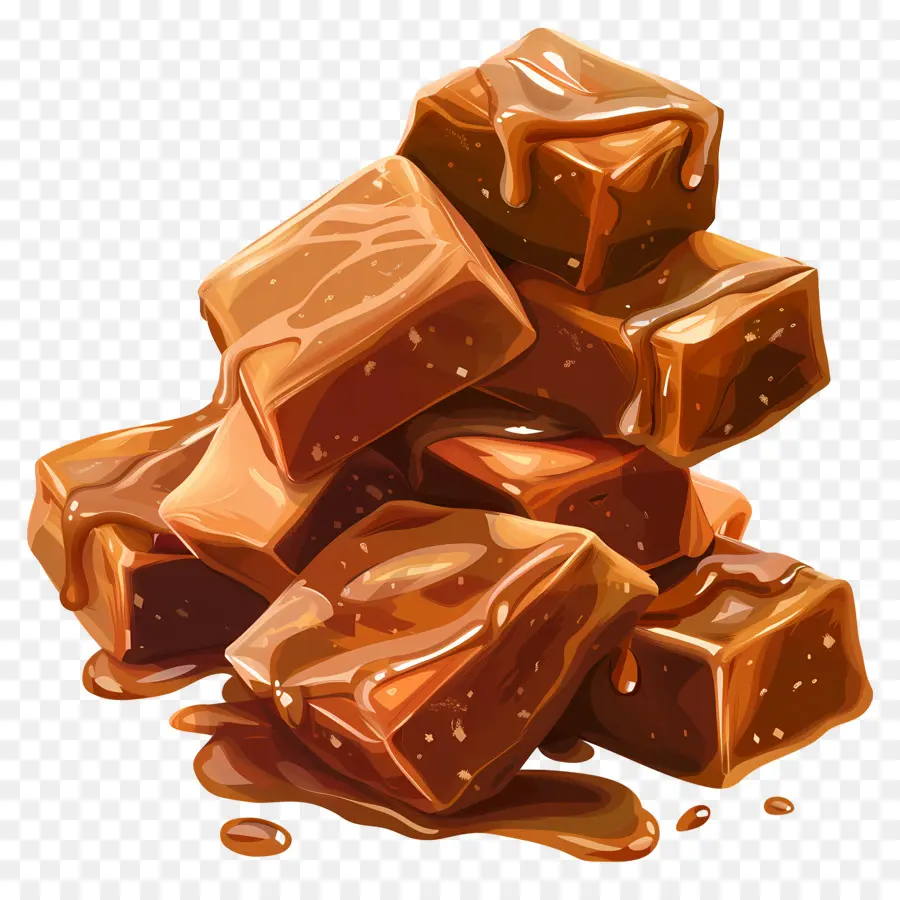 Caramel Caramel，Fudge Au Chocolat PNG