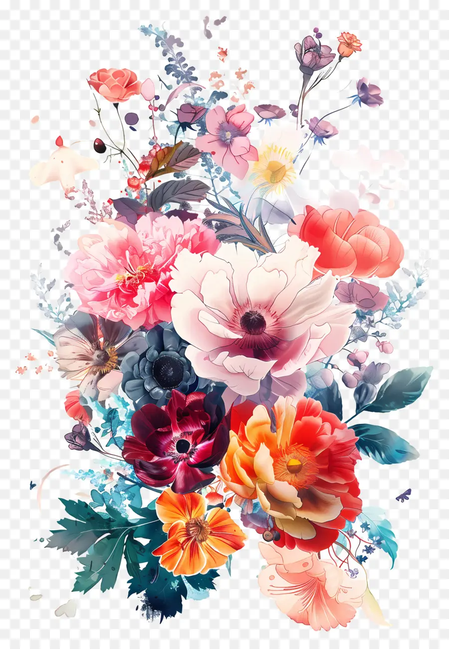 Bouquet，Arrangement De Fleurs PNG