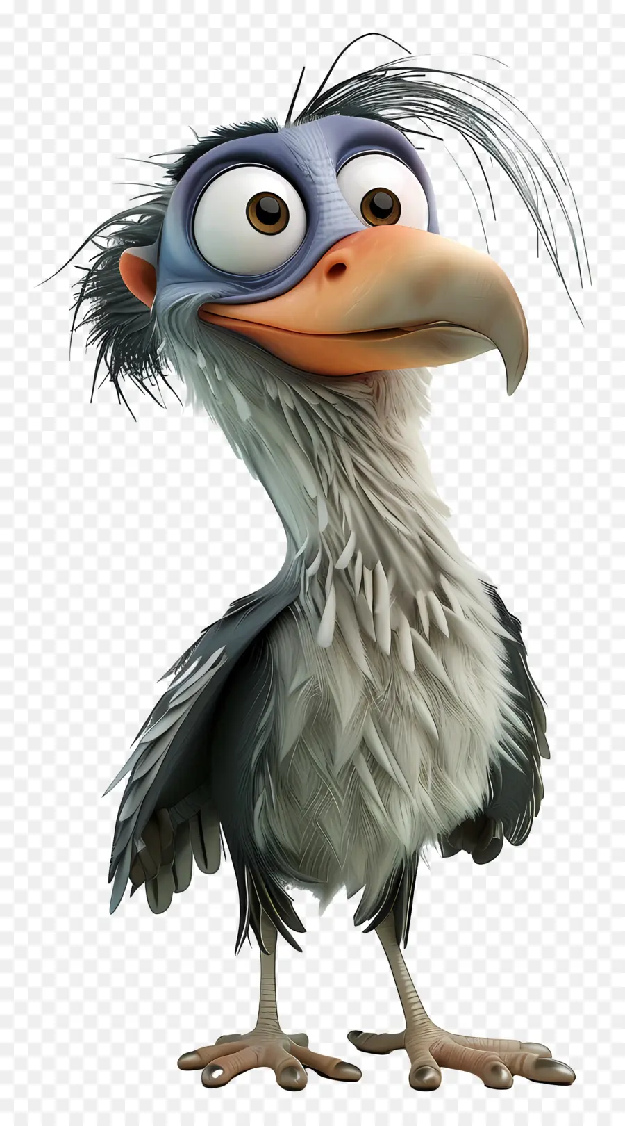 Dessin Animé 3D，Oiseau Anthropomorphe PNG