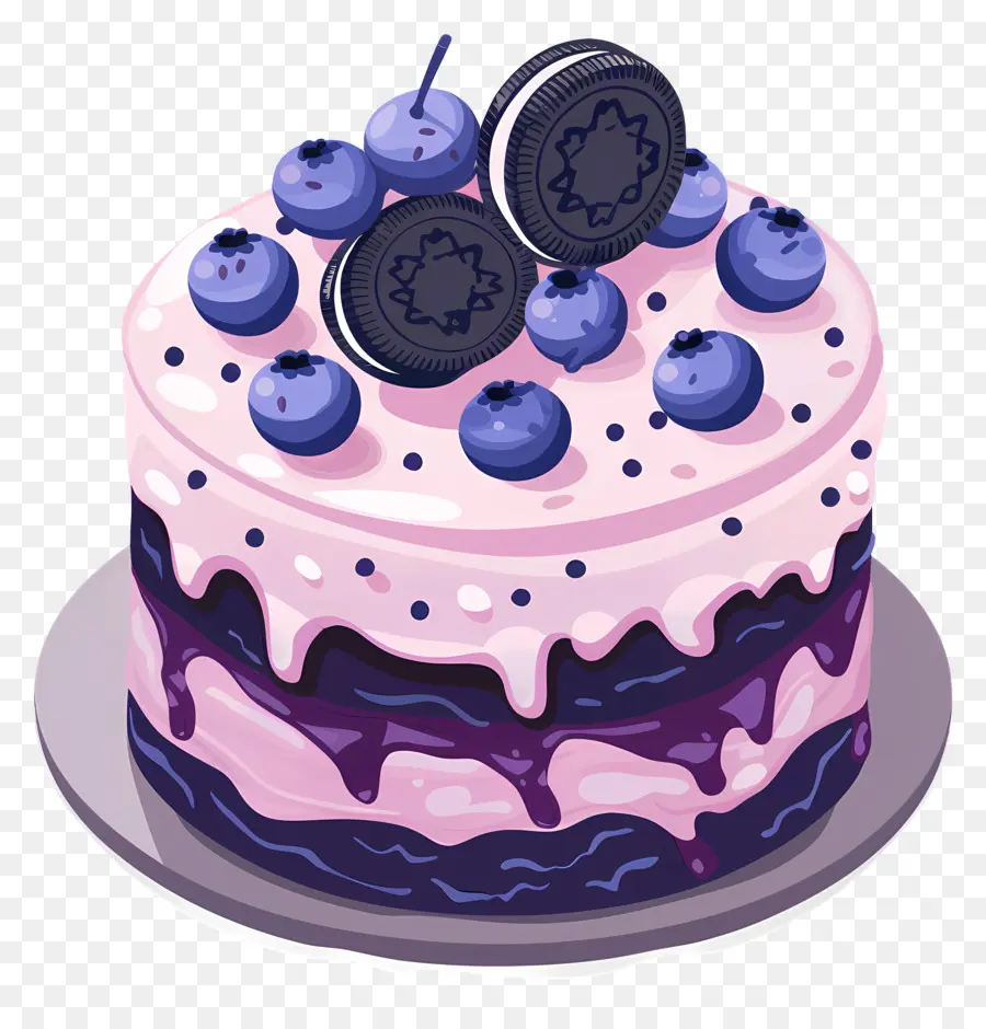 Blueberry Gâteau，Gâteau PNG