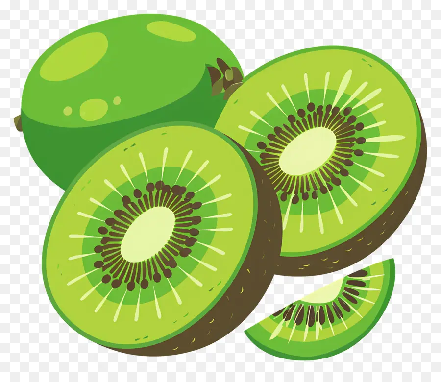 Kiwi，Kiwi En Tranches PNG