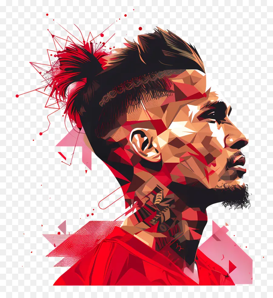 Paolo Guerrero，Coiffure Mohawk PNG