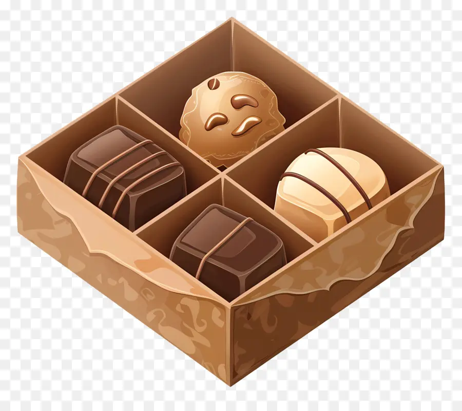 Boîte De Chocolat，Chocolats PNG