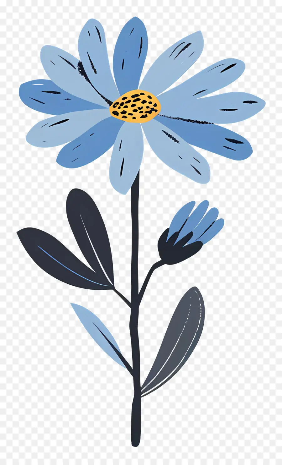 Marguerite Bleu，Fleur Bleue PNG