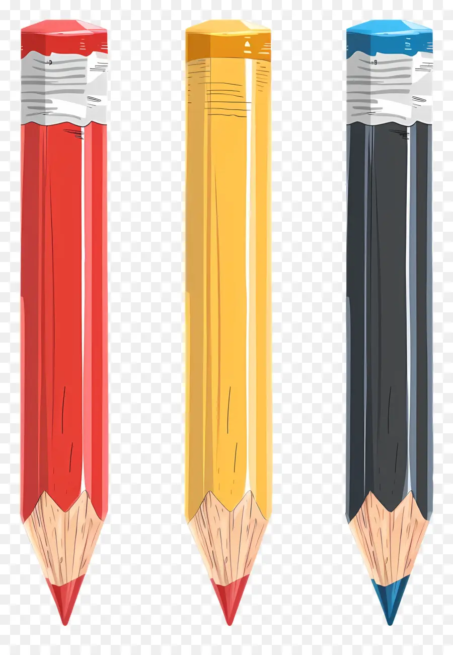 Crayons，Crayons De Couleur PNG