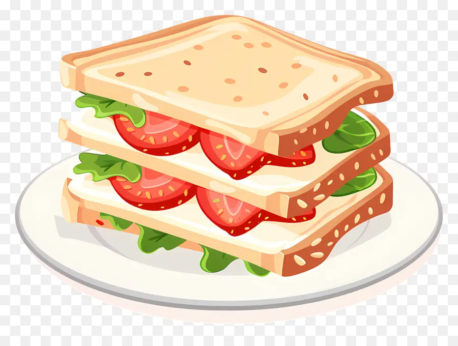 Sandwich à La Fraise，Sandwich PNG