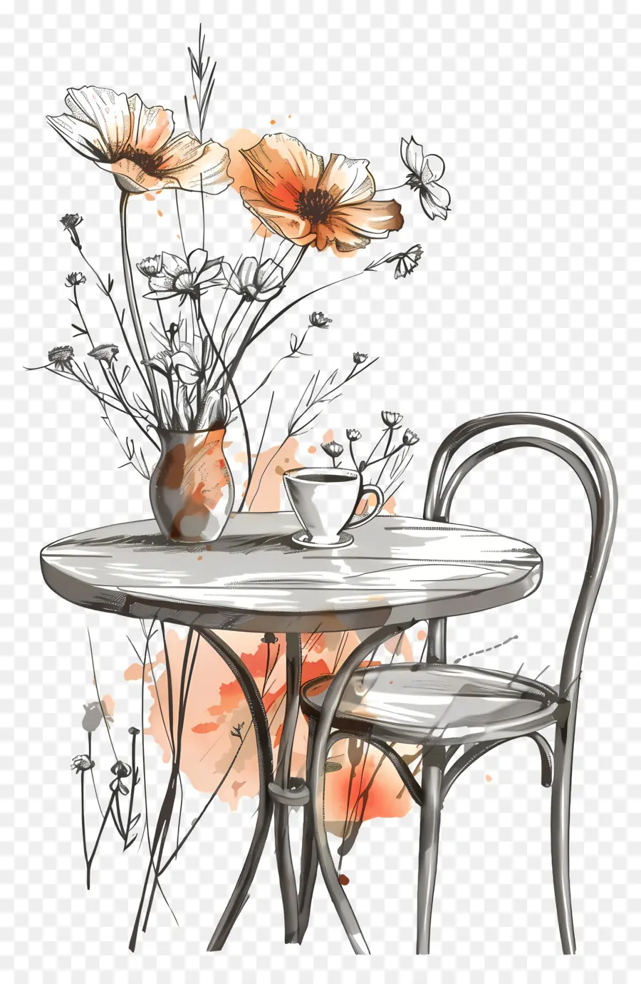 Table，Manger En Plein Air PNG