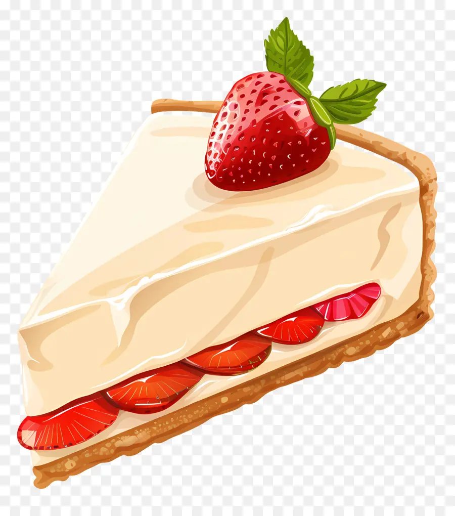 Cheesecake，Fraises PNG