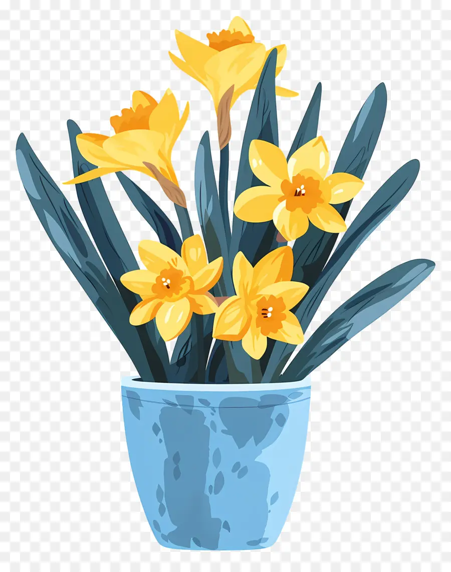 Fleurs Jaunes，Les Jonquilles PNG