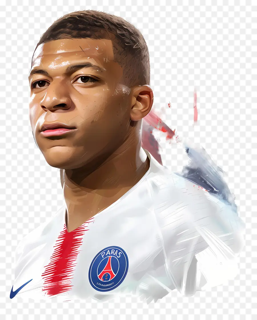 Kylian Mbappé，La Peinture Abstraite PNG