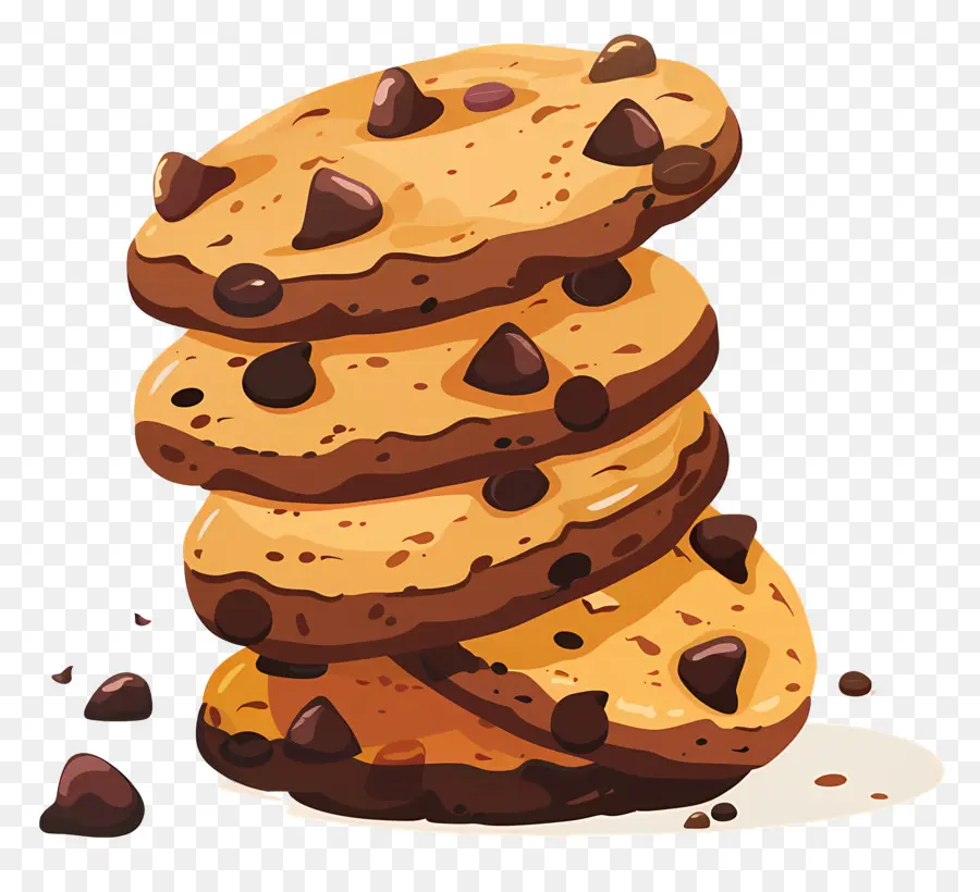 Les Cookies，Cookies Aux Pépites De Chocolat PNG