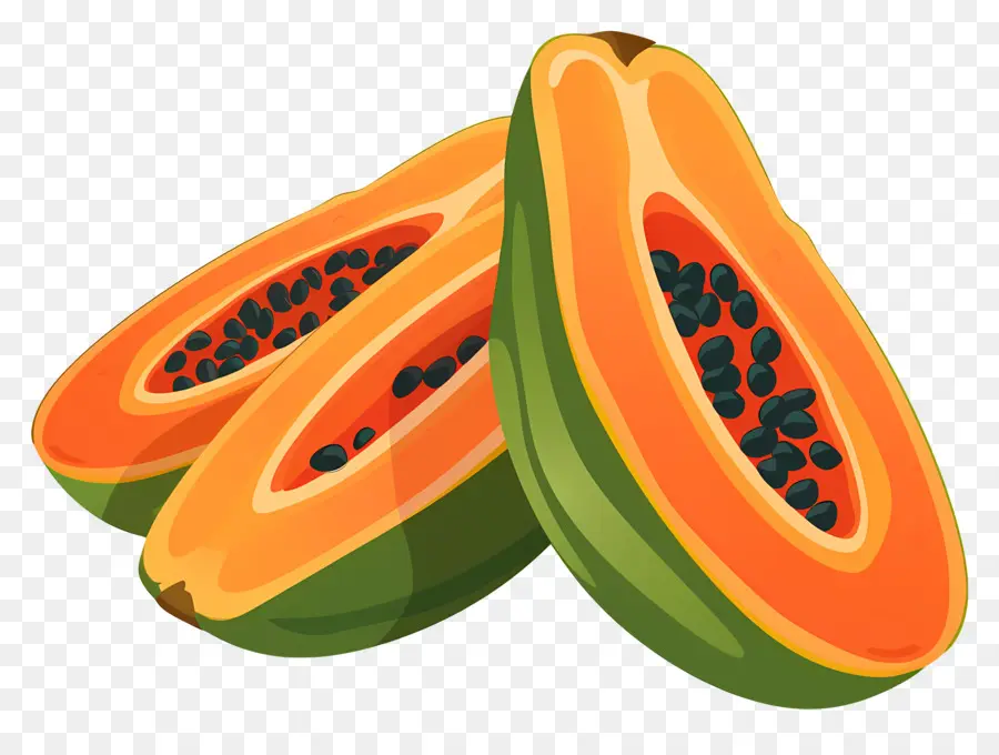 La Papaye，Fruits Tropicaux PNG