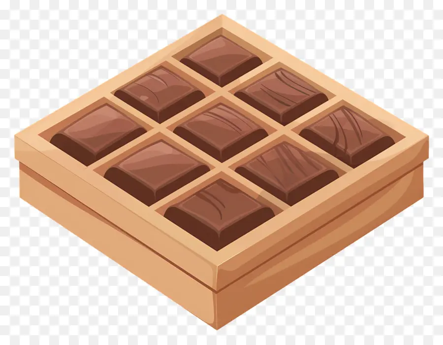Boîte De Chocolat，Boîte Au Chocolat En Bois PNG