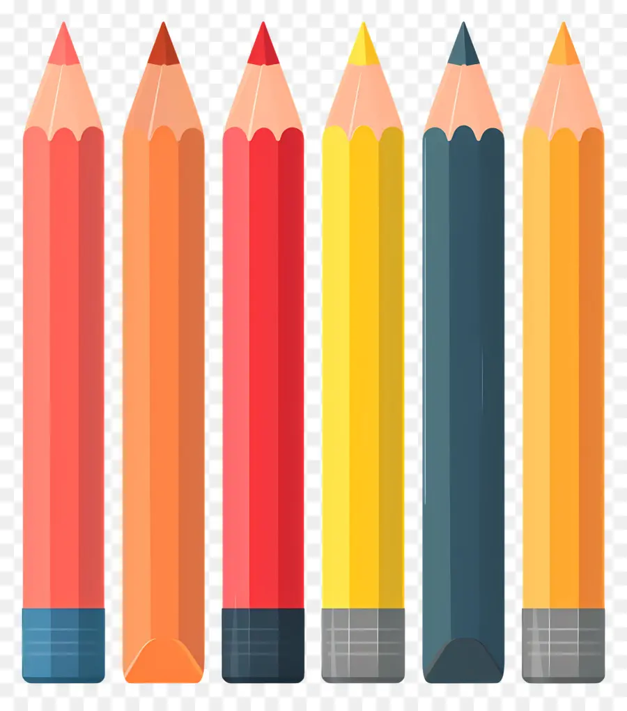 Crayons，Crayons De Couleur PNG