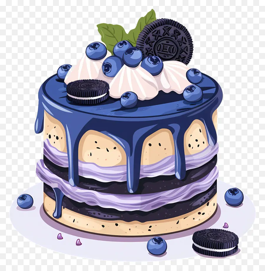 Blueberry Gâteau，Gâteau PNG