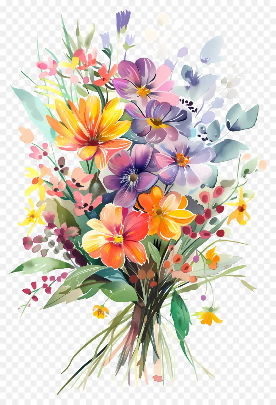 Bouquet，Bouquet De Fleurs PNG