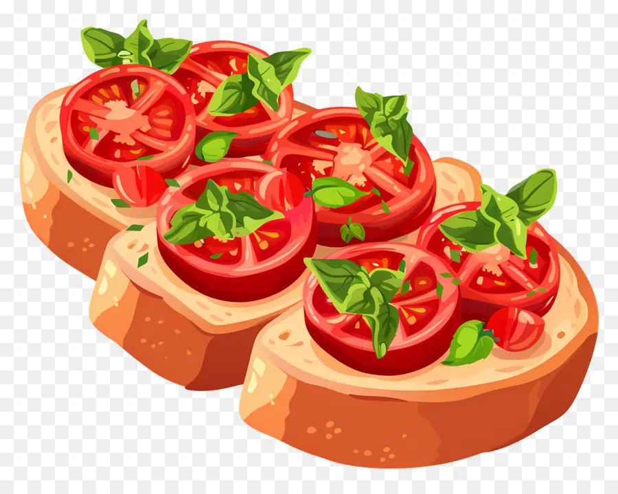 Bruschetta，Sandwich Caprese PNG