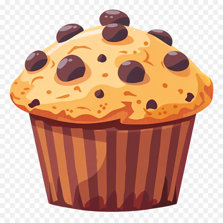 Muffin，Chiffre De Chocolat Muffin PNG