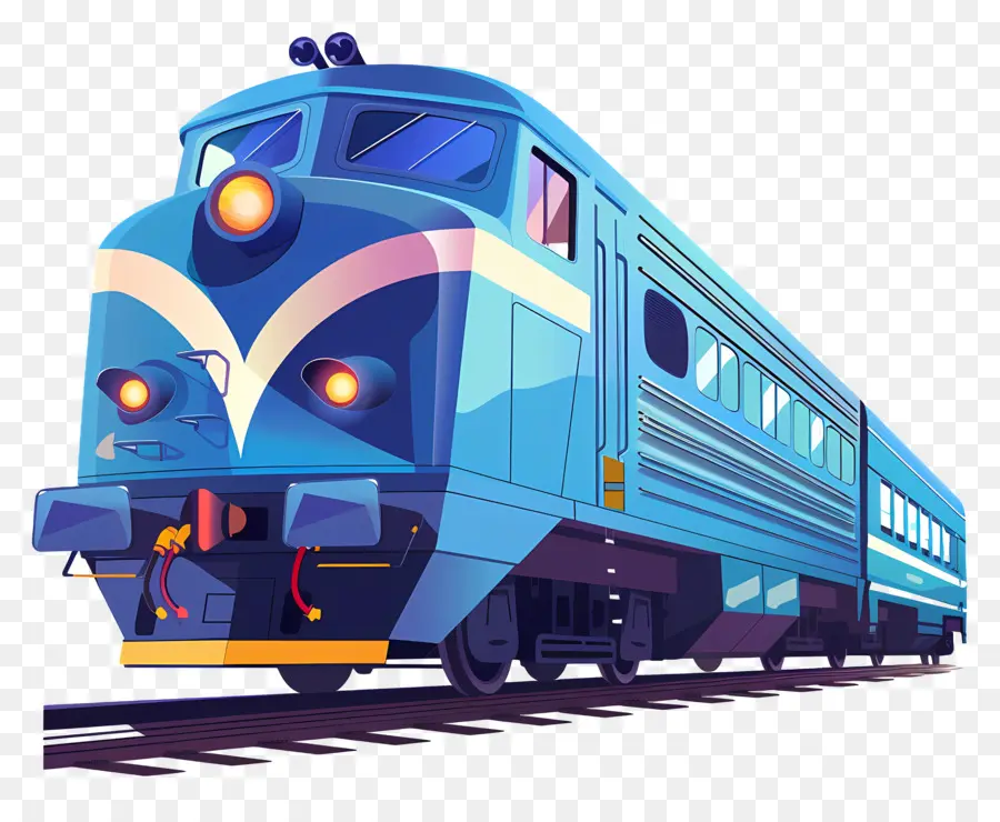 Train，Train Bleu PNG