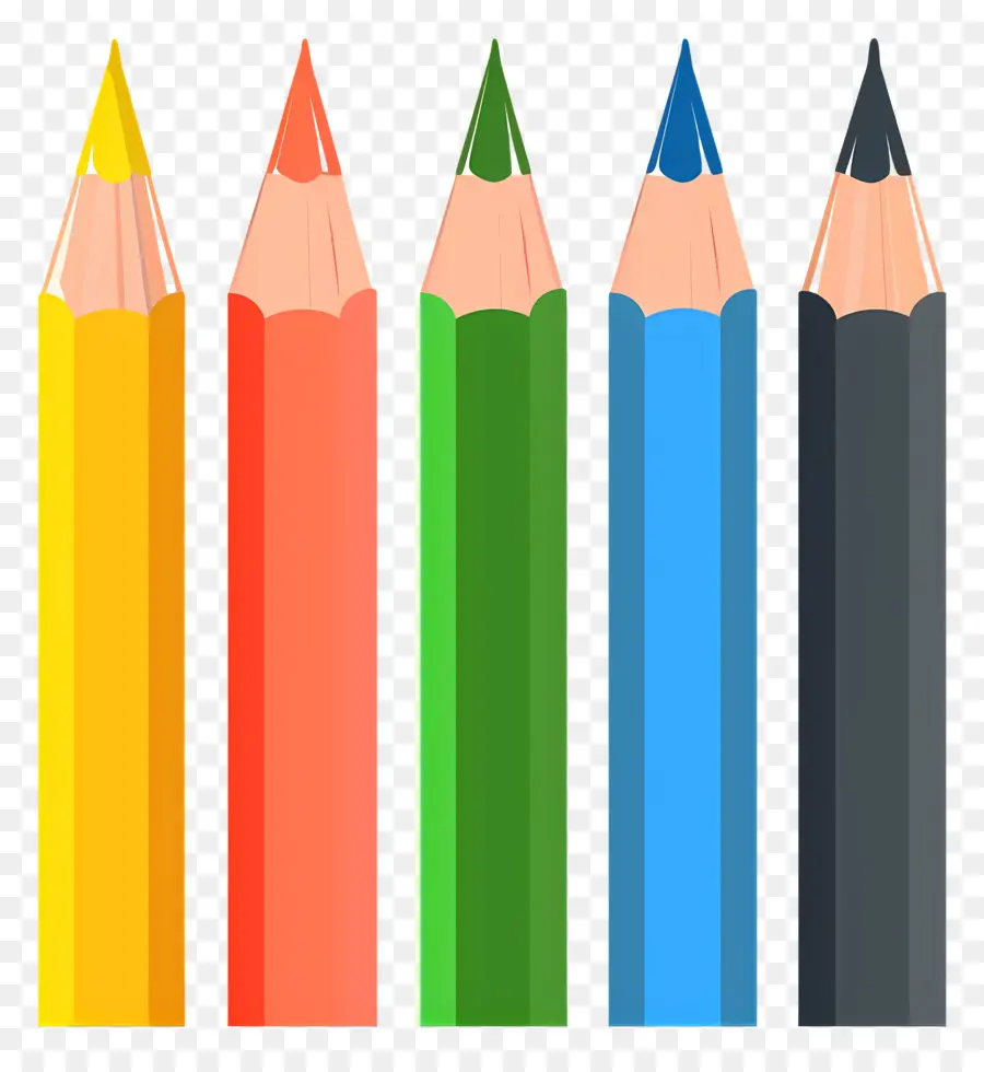 Crayons，Crayons De Couleur PNG