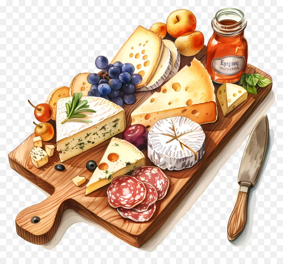 Plateau De Fromage，Charcuterie PNG