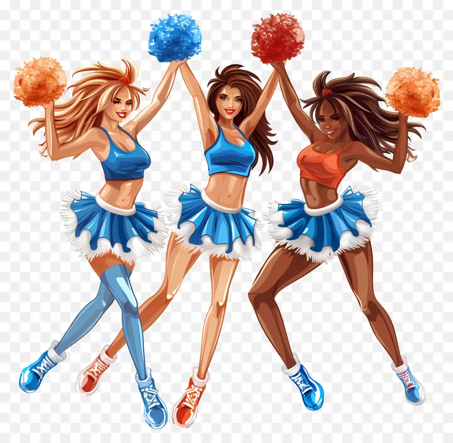 Les Pom Pom Girls，Les Cheveux Blonds PNG