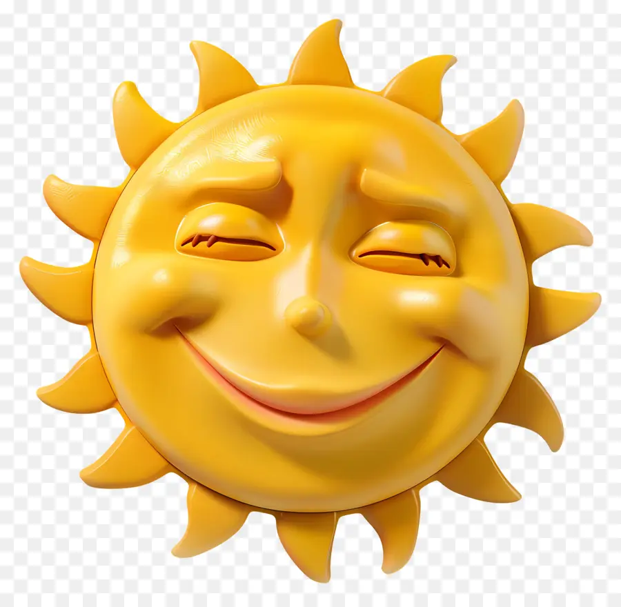 Face Au Soleil，Emoji PNG