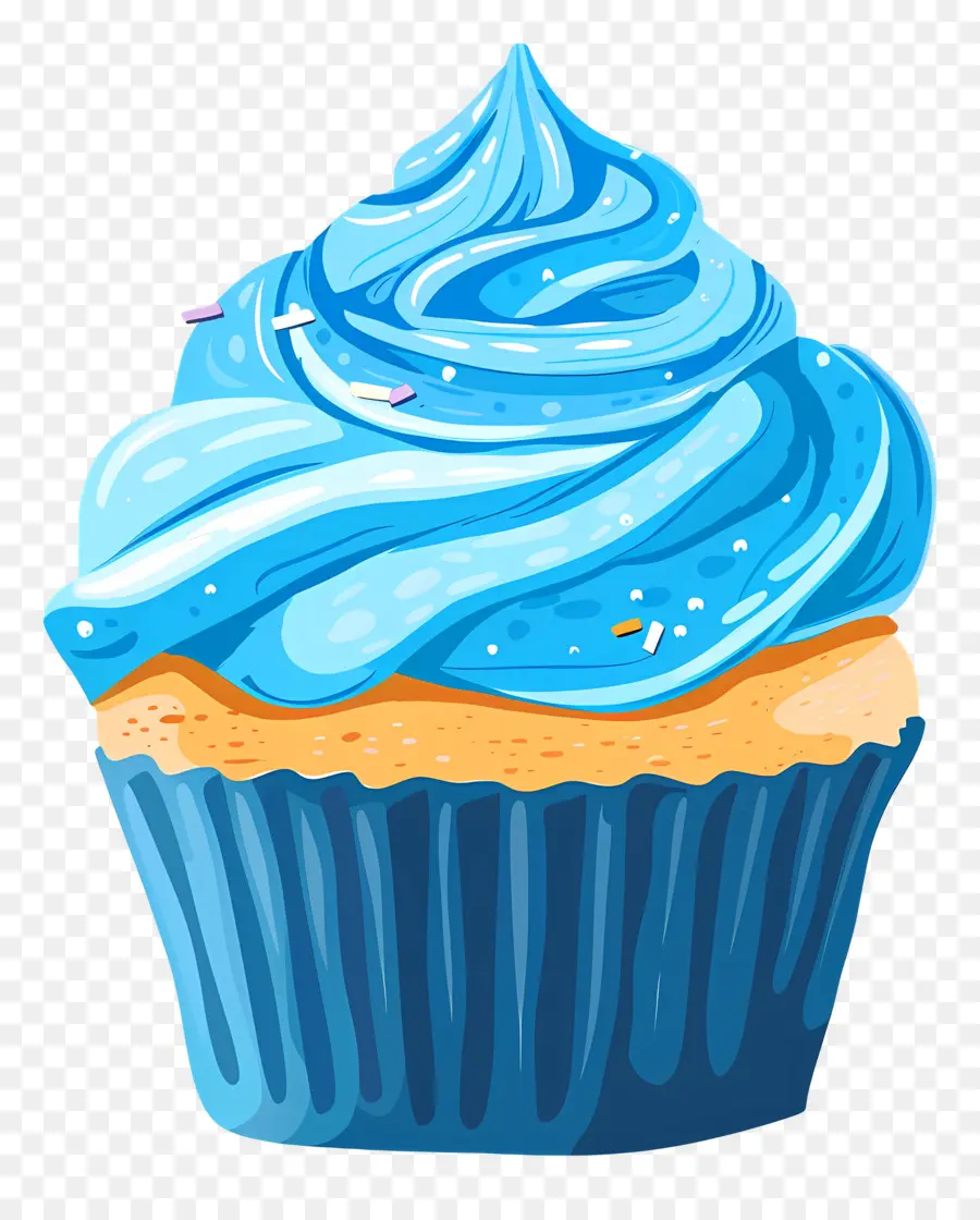 Cupcake，Bleu PNG