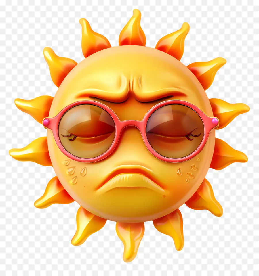 Face Au Soleil，Emoji PNG