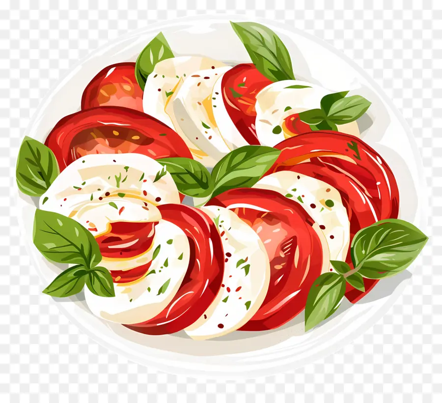 Salade Caprese，Tomate PNG