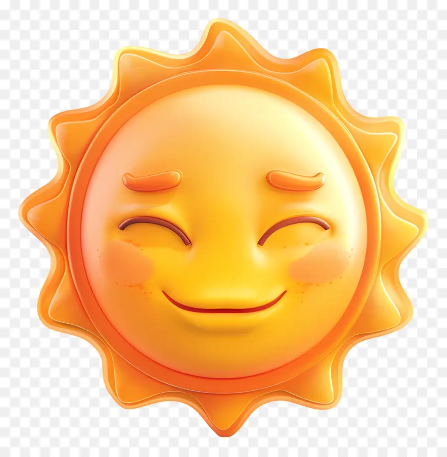 Face Au Soleil，Emoji PNG