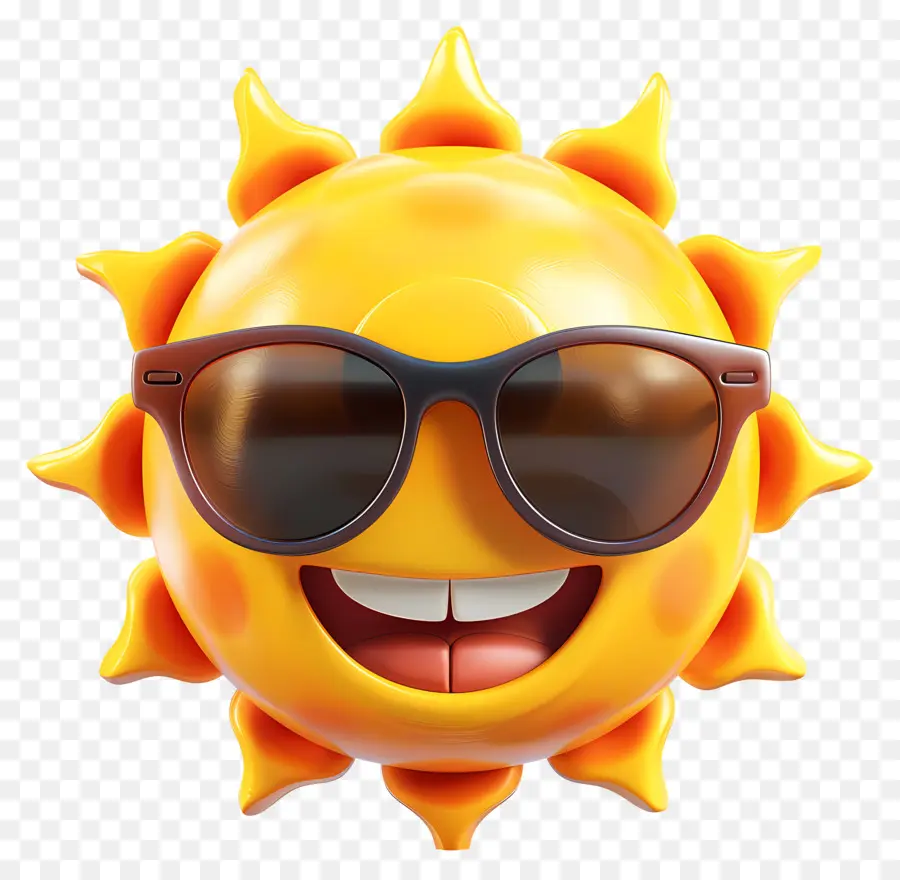 Face Au Soleil，Emoji PNG