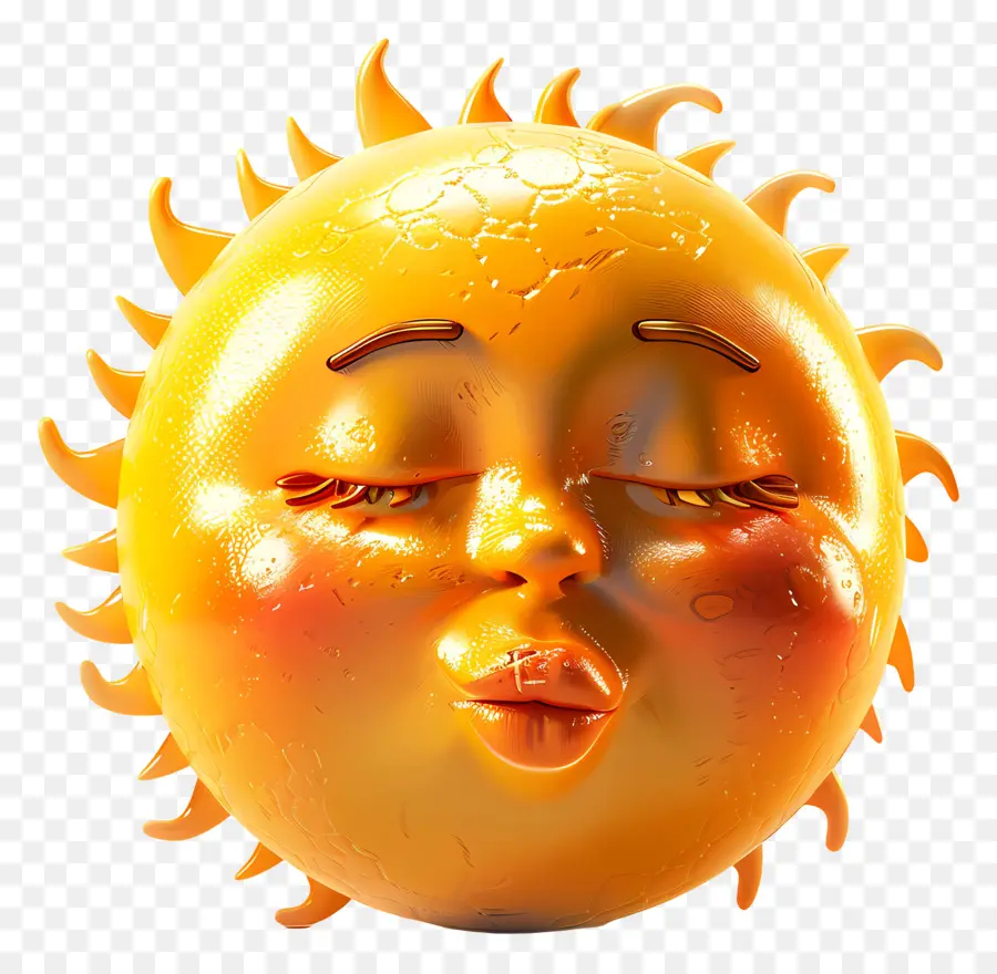 Face Au Soleil，Emoji PNG